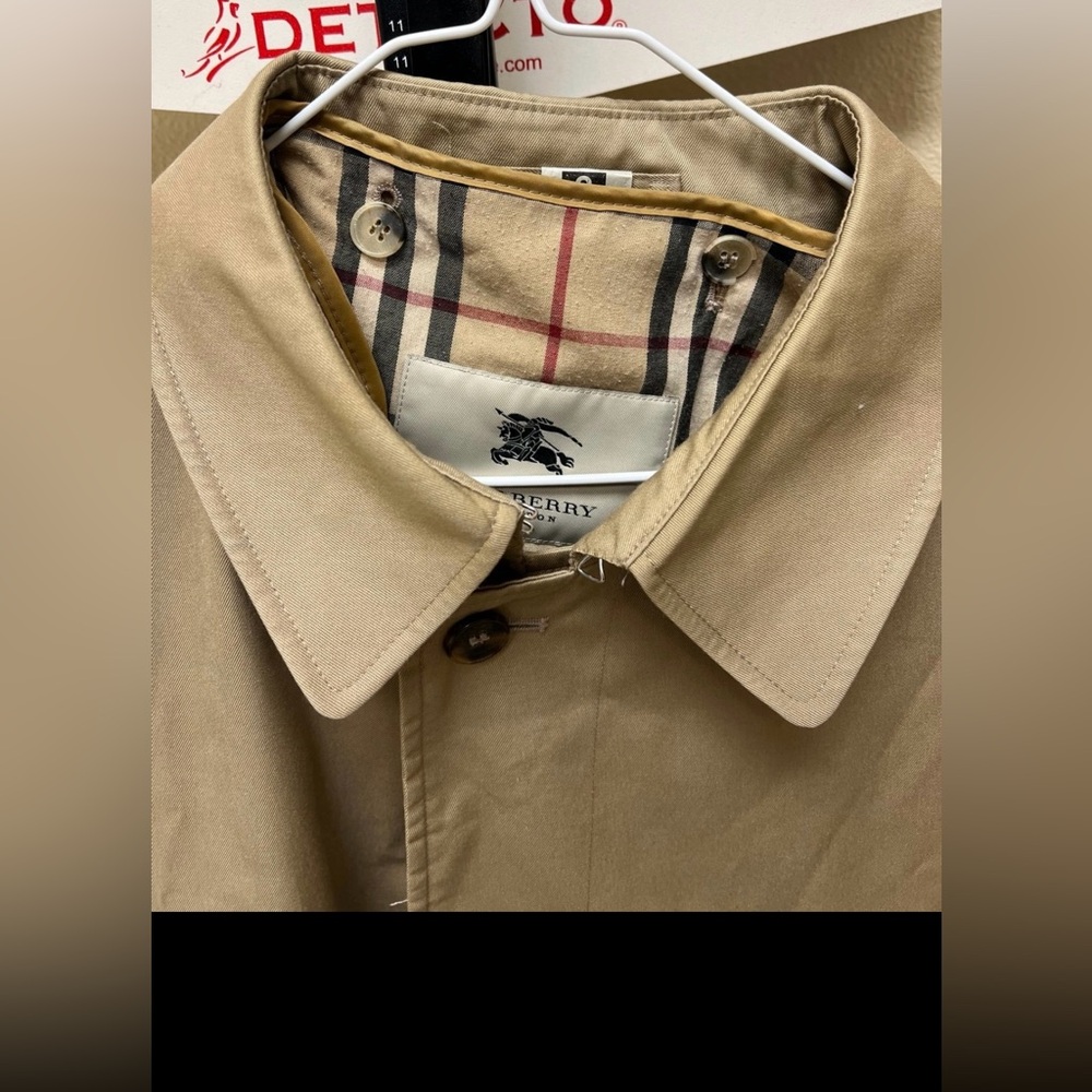 Burberry men’s vintage trench coat size 42 Regular lined beige Dane